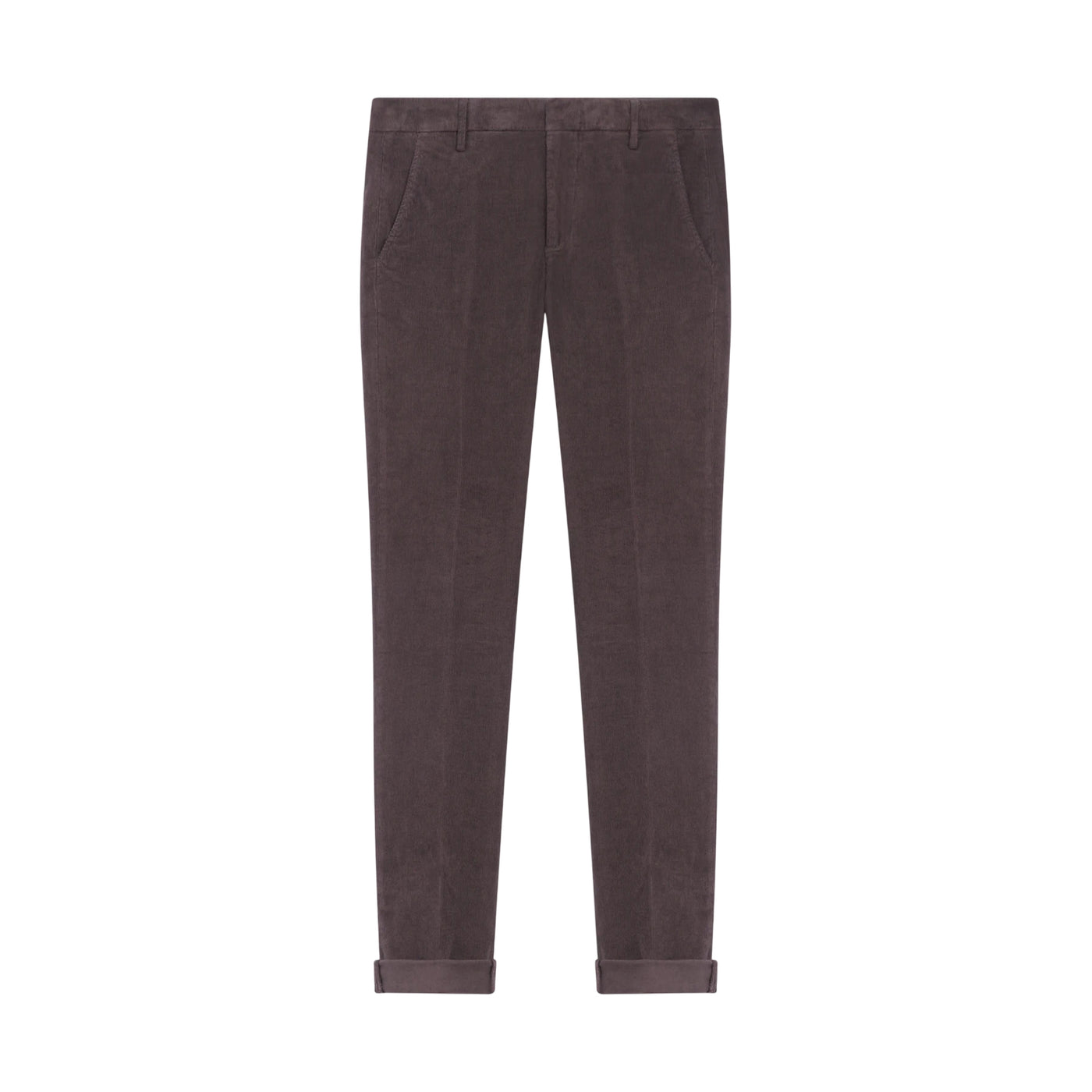 Pantalone Uomo in velluto, Gaubert Marrone, dal fit slim