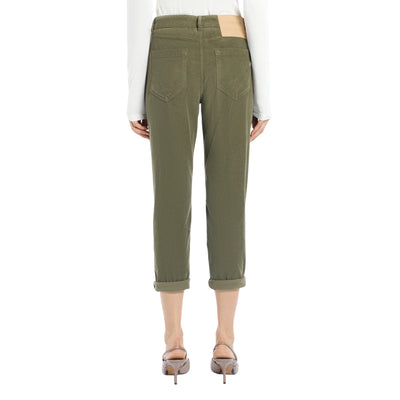 Pantalone Donna, modello Koons, alla caviglia, con bottoni frontali