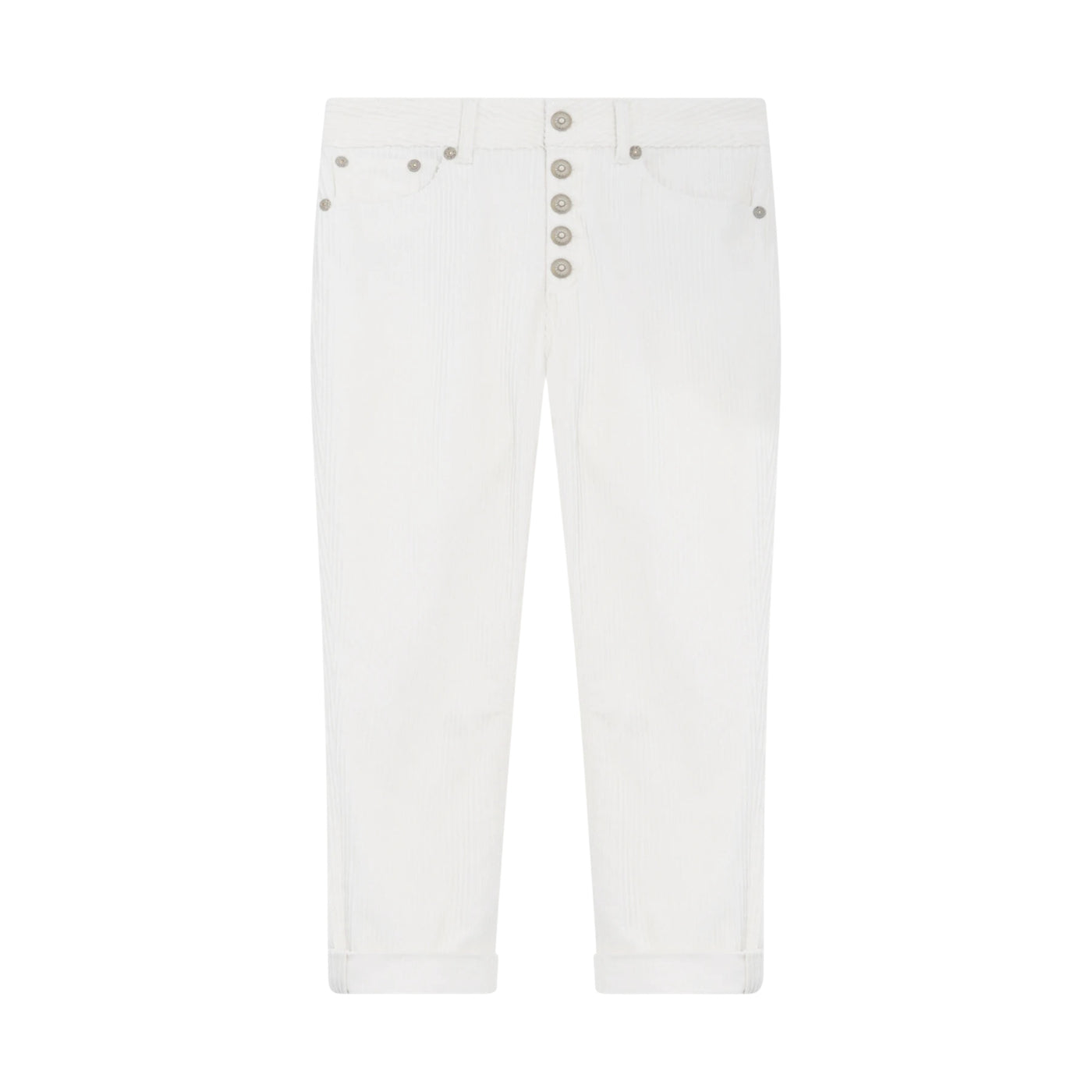 Pantalone Donna, Koons in velluto, con bottoni frontali