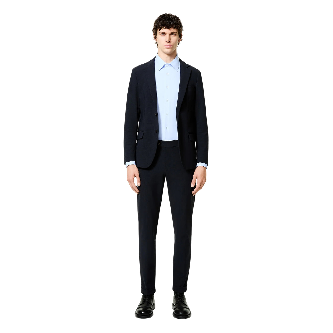 Giacca Uomo monopetto Surflex Winter Micro Navy modello intero frontale