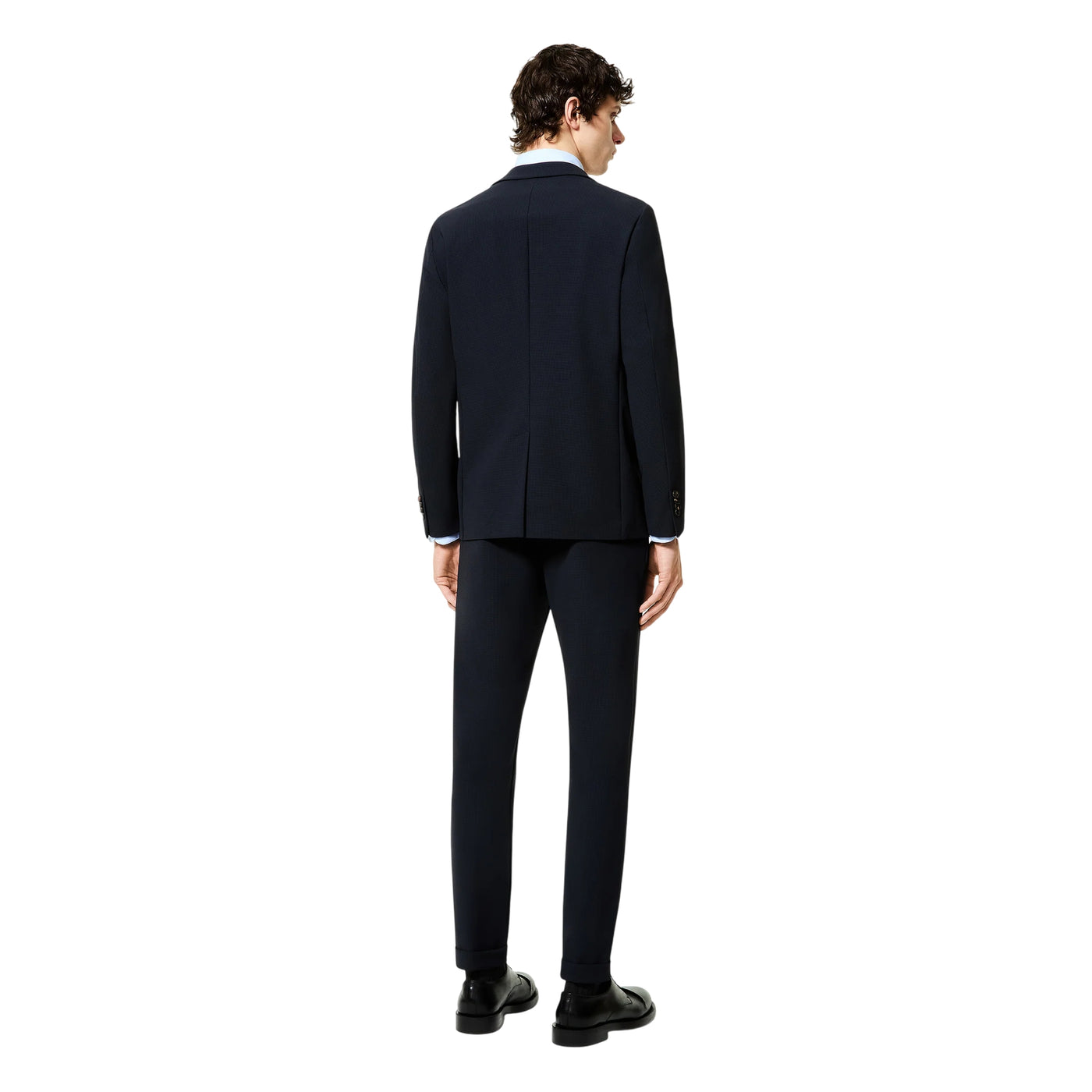 Giacca Uomo monopetto Surflex Winter Micro Navy modello intero retro