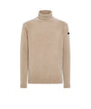 Maglione Uomo con collo a coste inglesi Beige