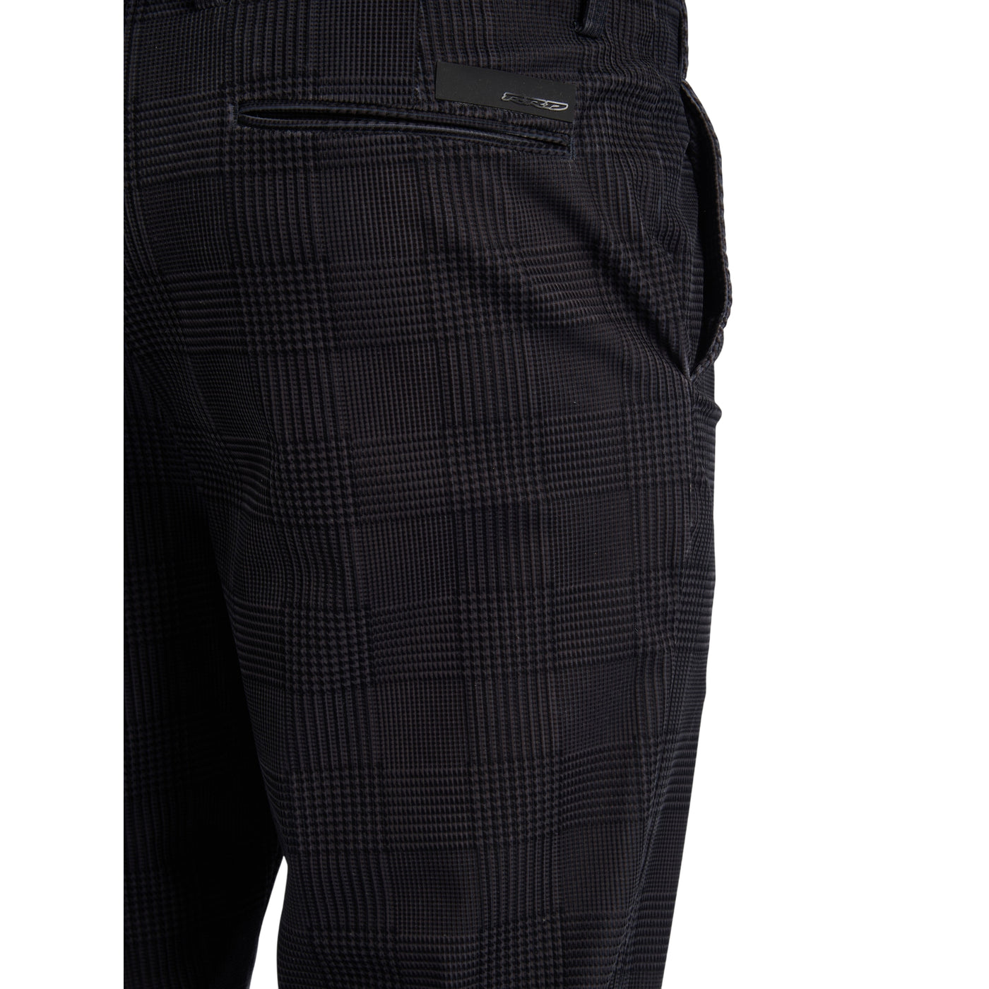 Pantaloni Uomo Velvetflex in surflex Nero dettaglio retro