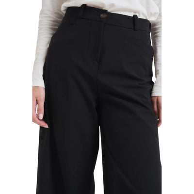 Pantaloni Donna a palazzo Nero dettaglio