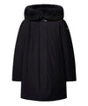 Parka Donna Nero idrorepellente, con pelliccia