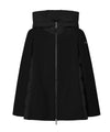 Parka Donna Nero con retro trapuntato e cappuccio