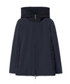 Parka Donna Blu con retro trapuntato e cappuccio