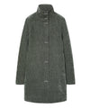 Cappotto Donna Verde, a collo alto