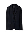 Giacca Donna Blu monopetto, con patte laterali