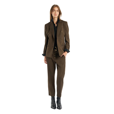 Pantalone Donna, Nima modello chino, con bottoni frontali