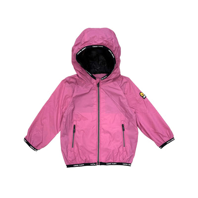 Girl's jacket with printed elastic bands