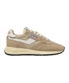 Sneakers Uomo Reelwind Low in nylon e suede Beige