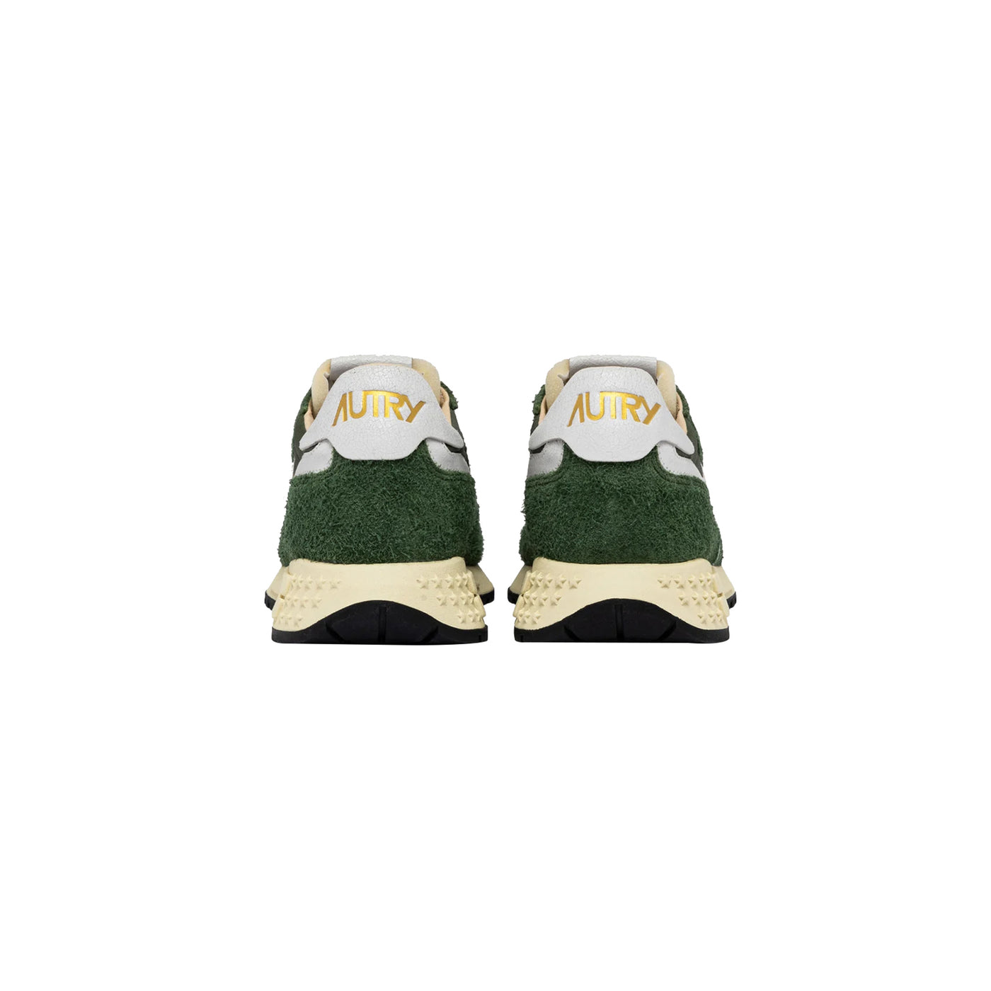 Sneakers Uomo Reelwind Low in nylon e suede Verde militare retro