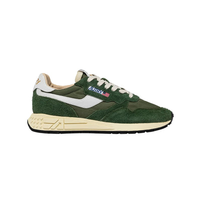 Sneakers Uomo Reelwind Low in nylon e suede Verde militare