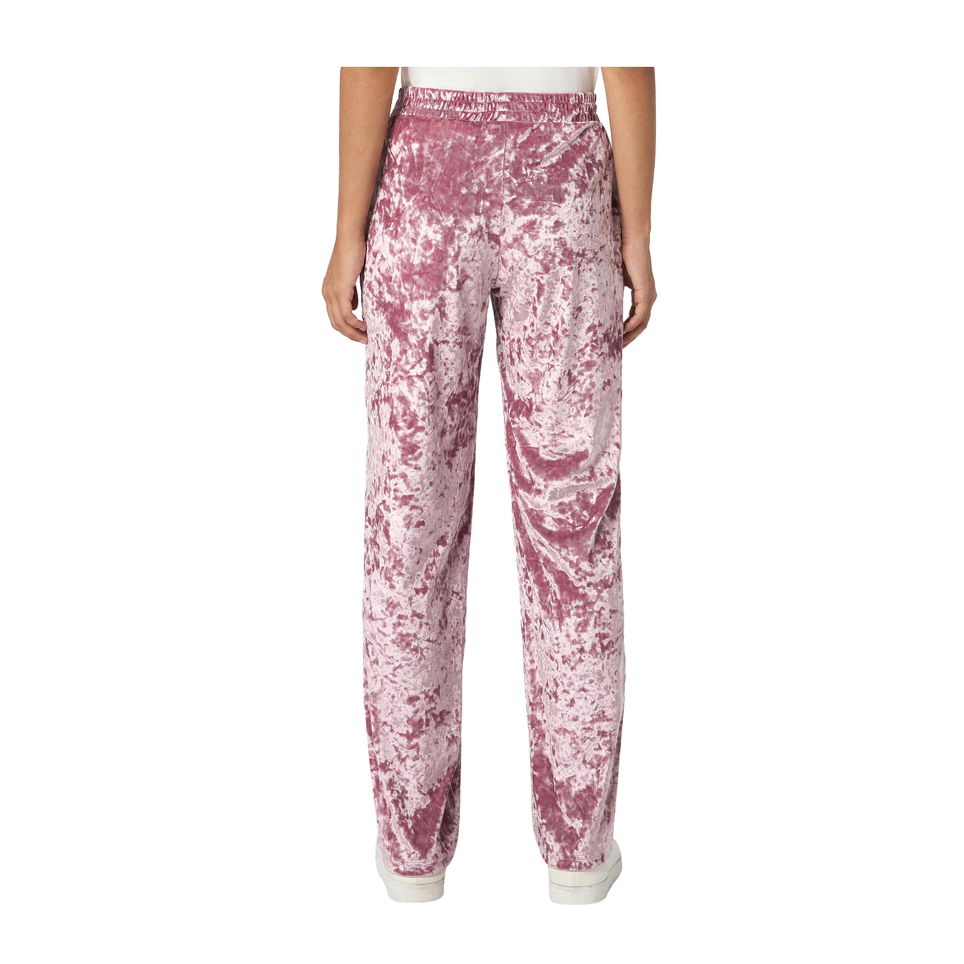 Pantaloni Donna effetto velluto Rosa