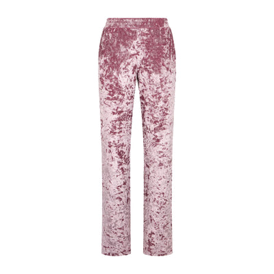 Pantaloni Donna effetto velluto Rosa