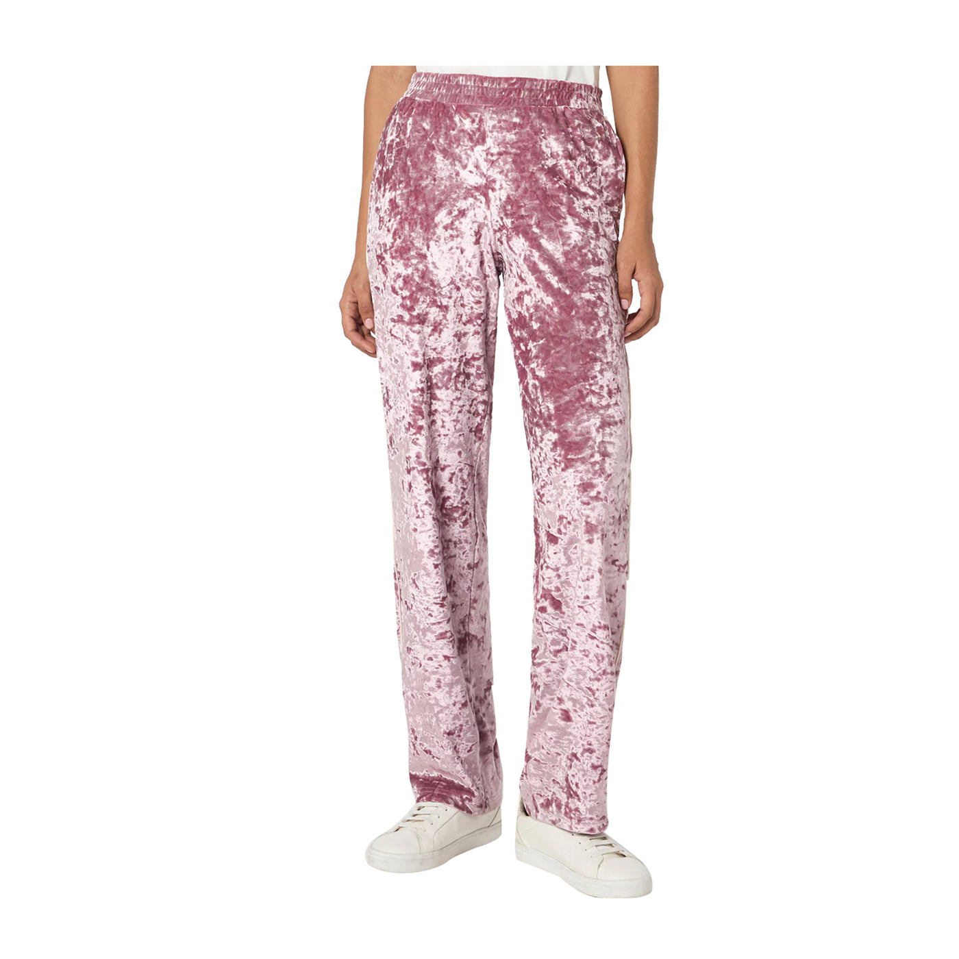 Pantaloni Donna effetto velluto Rosa