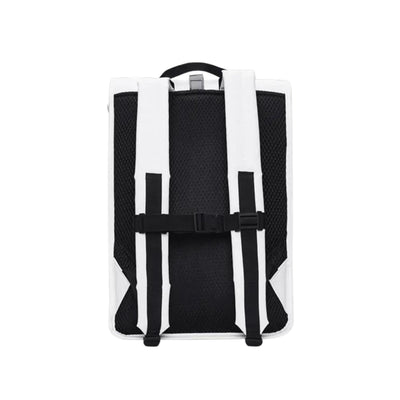 White men's backpack with front pocket