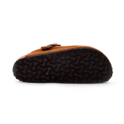 Sabot Donna modello Boston, con pelo e fibbia metallica 
