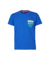 T-shirt Uomo in cotone con taschino multicolor