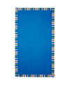 Telo Unisex Azzurro con bordo a righe