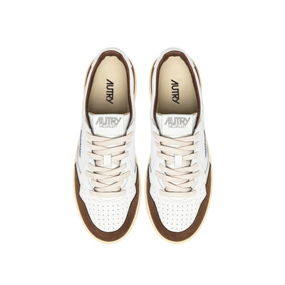 Sneakers Uomo Medalist Low, con inserti Marroni scamosciati ed etichetta logo