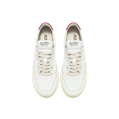 Sneakers Uomo Medalist Low Bianco/Rosso, con etichetta ricamata 