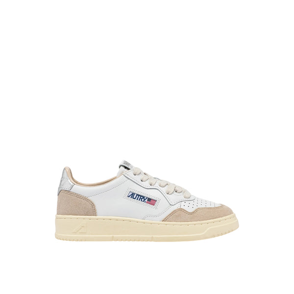 Sneakers Donna Medalist Low con inserto argento