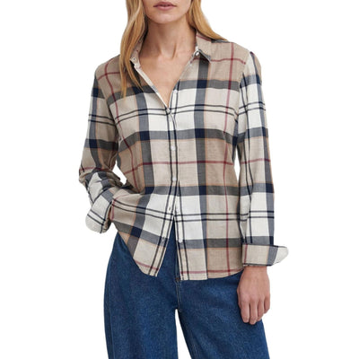 Camicia Donna Berton, dal taglio classico con motivo tartan