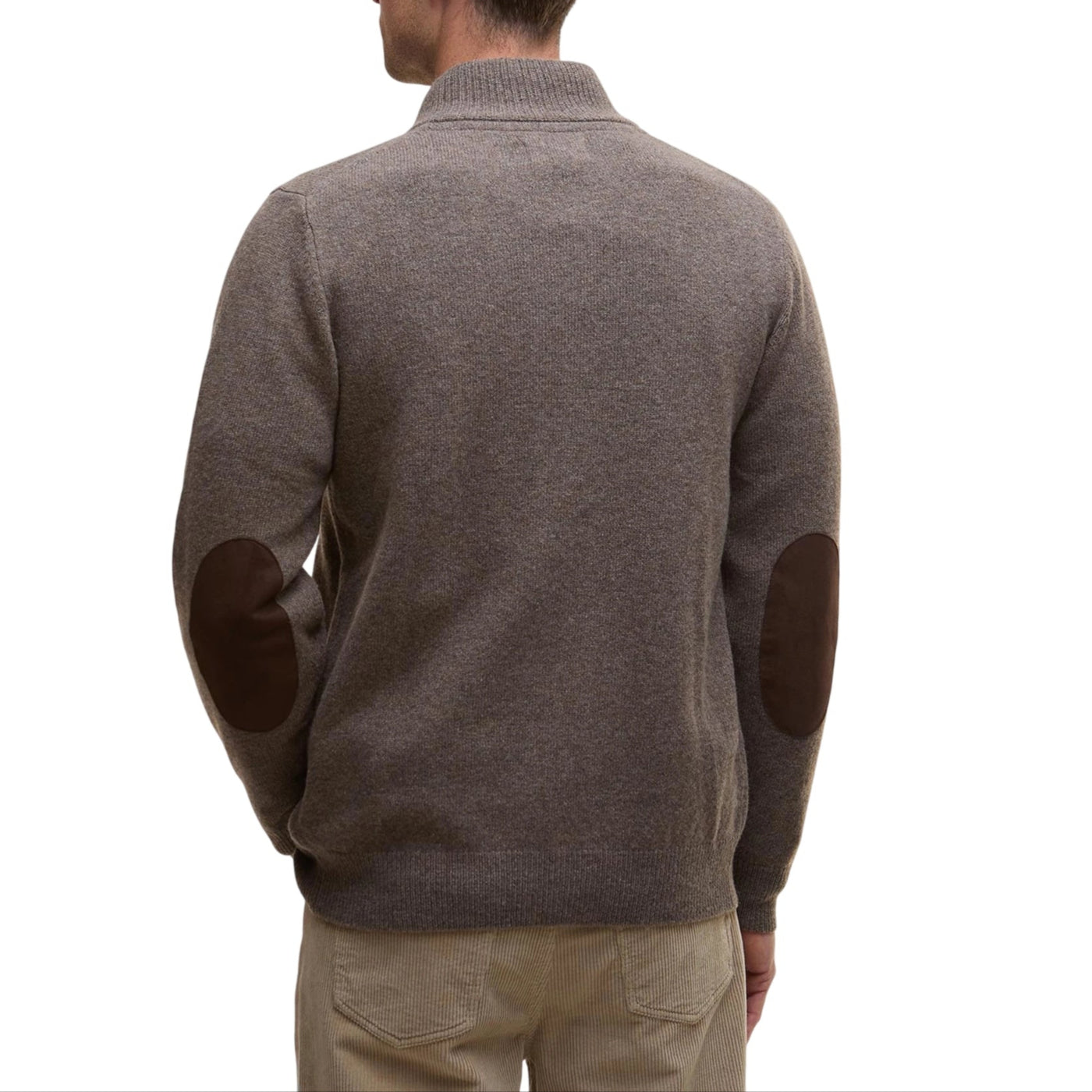 Cardigan Uomo con bottoni frontali e collo alto a costine