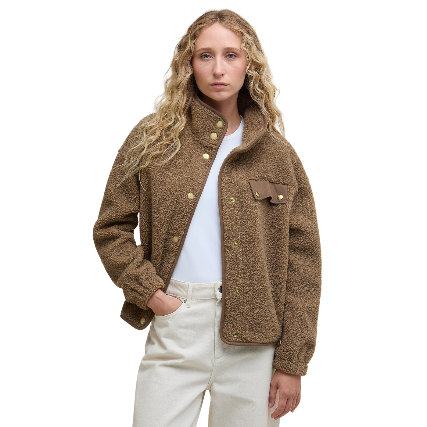 Giacca Donna Teddy modello Mabel modella frontale