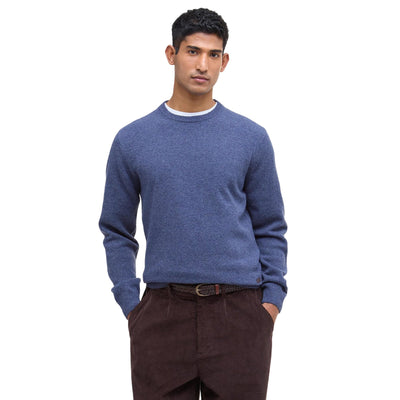 Maglia Uomo Essential con toppe Blu modello frontale