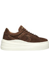 Sneakers Donna Mary Lou Marrone, con tomaia in pelle