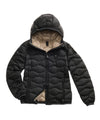 Piumino Donna corto Camelia in piuma Nero