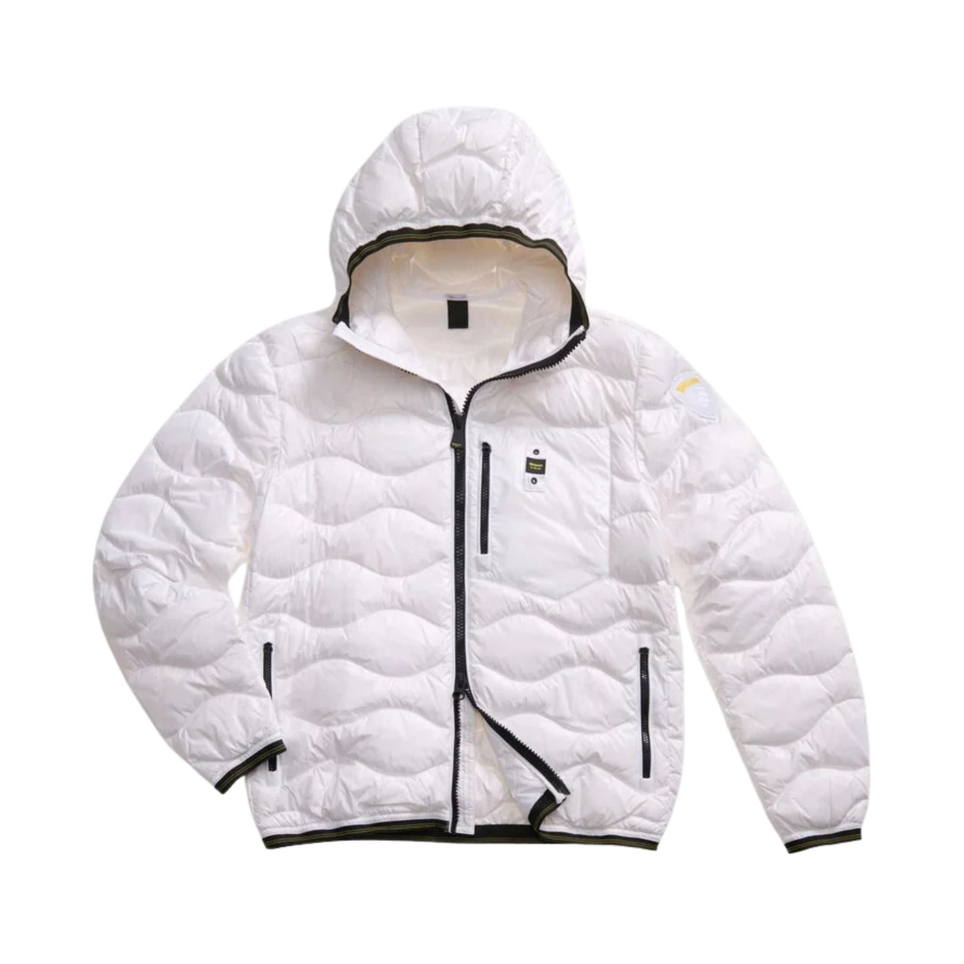 Piumino Uomo corto Wave In Piuma Bianco
