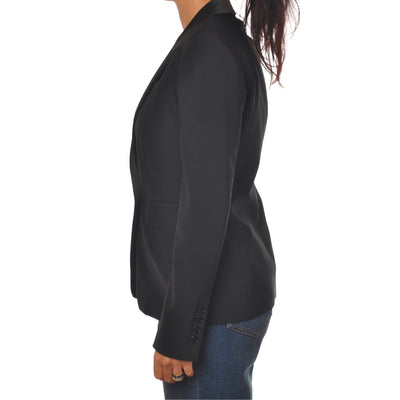 Single-breasted women's jacket in solid color