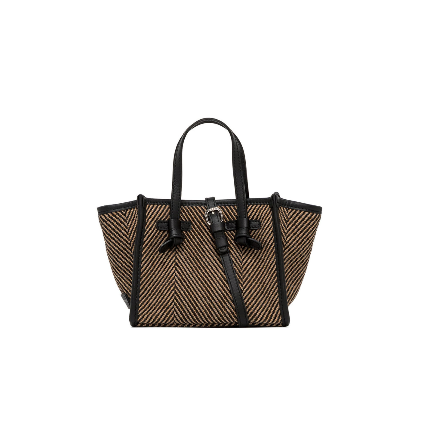 Women's bag in herringbone fabric