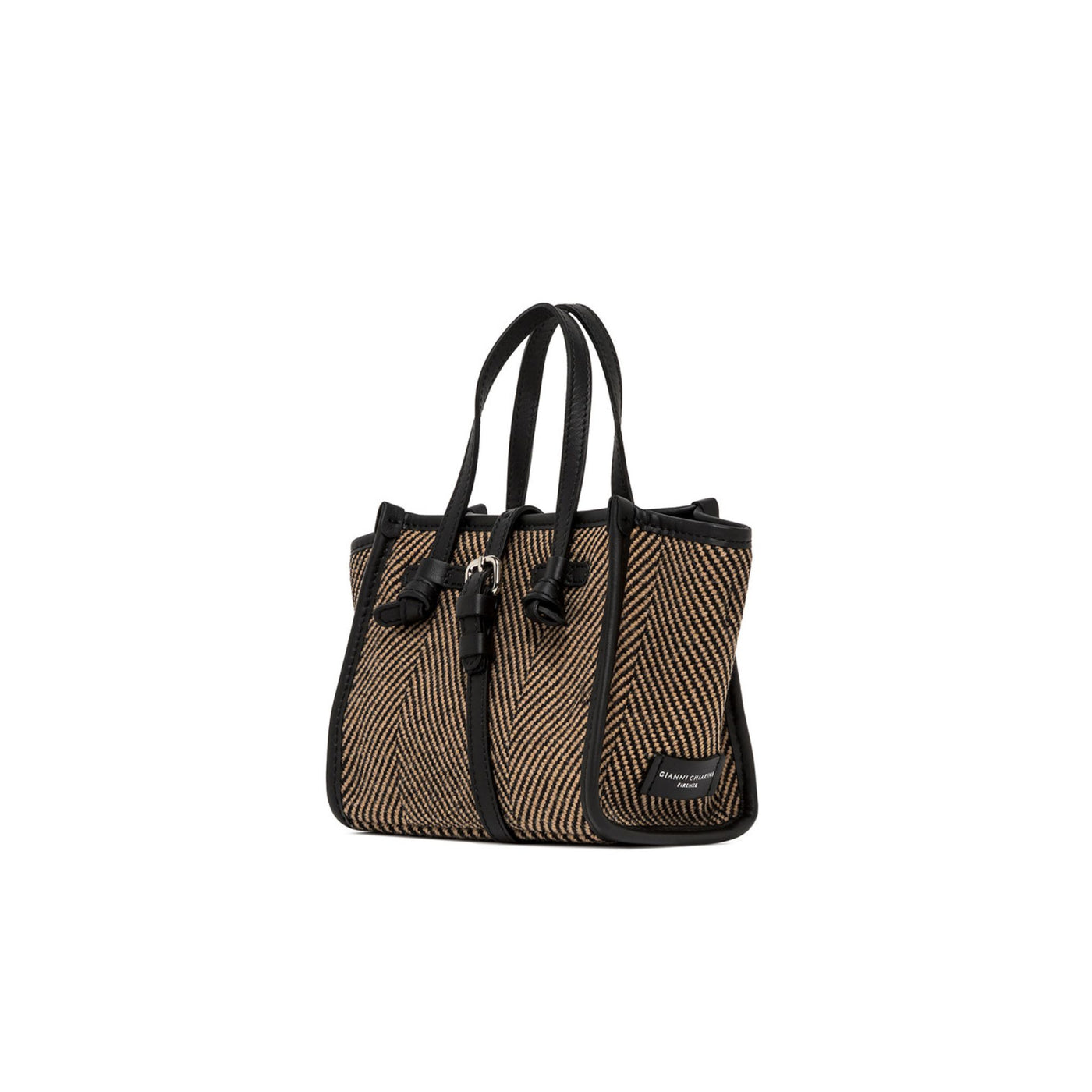 Women's bag in herringbone fabric