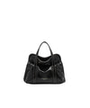 Borsa Donna Marghe Nera, con zip e tracolla