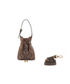 Borsa Donna Sienna pitonata, con tracolla