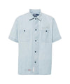 Camicia Uomo in denim con maniche corte