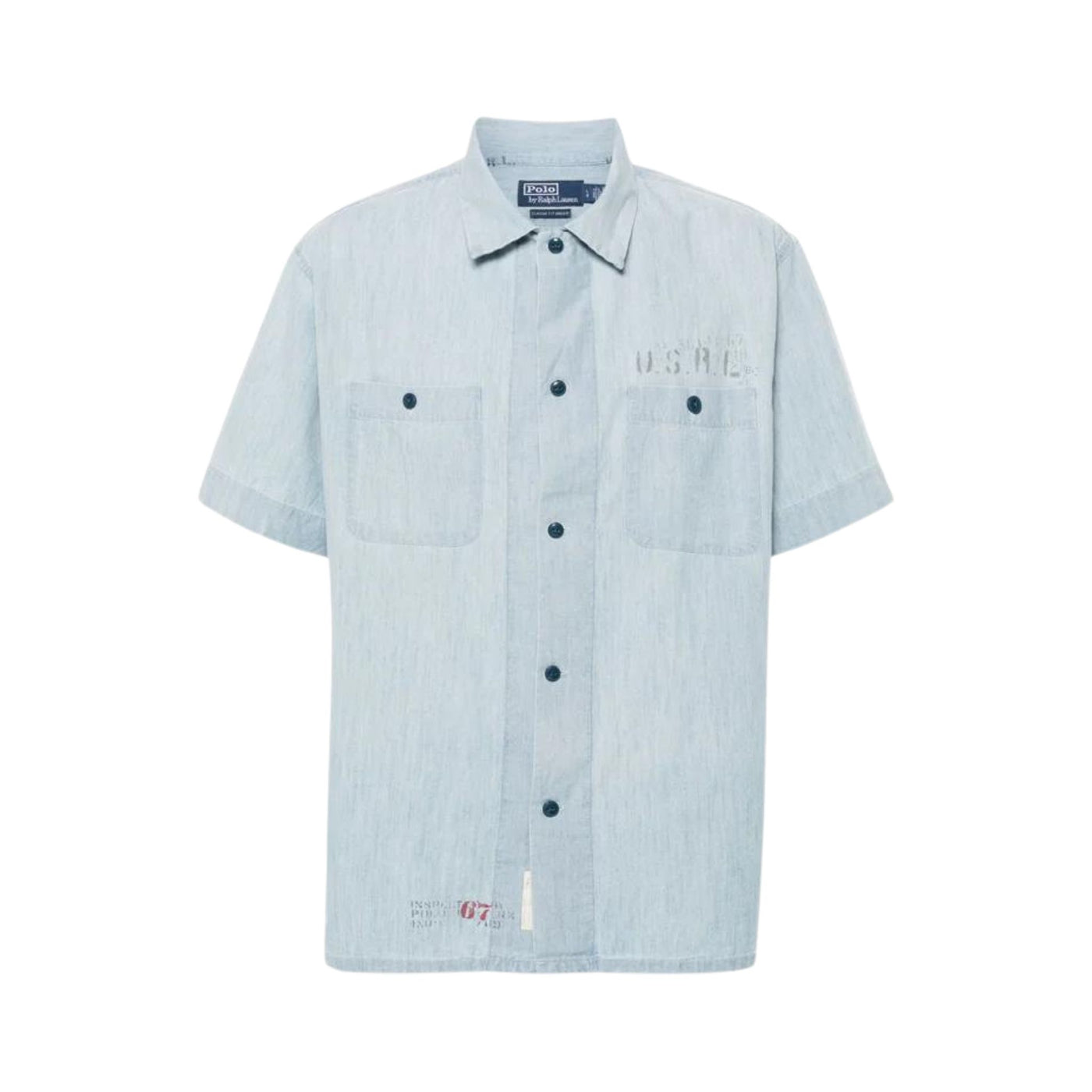 Camicia Uomo in denim con maniche corte