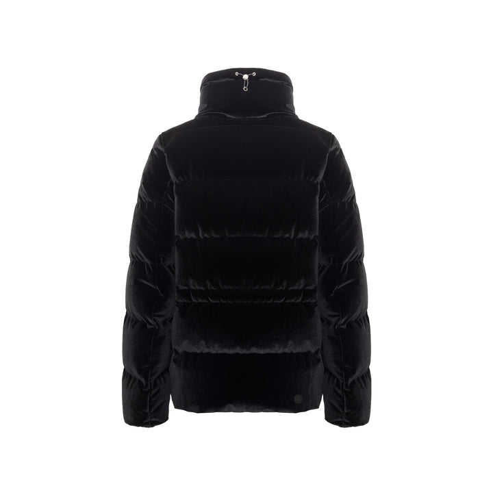 Piumino corto da Donna in velluto Nero Colmar Old England