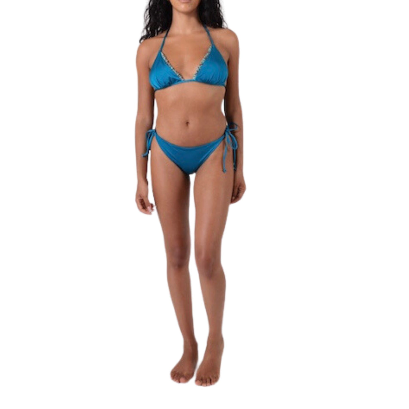 Woman swimsuit with lurex detail