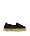 Espadrillas Donna con struttura a rete Nero