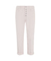 DONDUP Pantalone Bianco Koons Bot Gioie in Misto Cotone da Donna