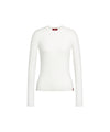 T-shirt Donna manica lunga panna