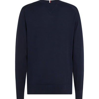 Men's sweater with ribbed collar and cuffs