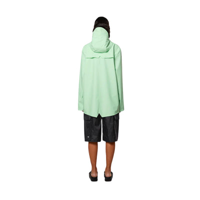 Minimal glossy women's raincoat