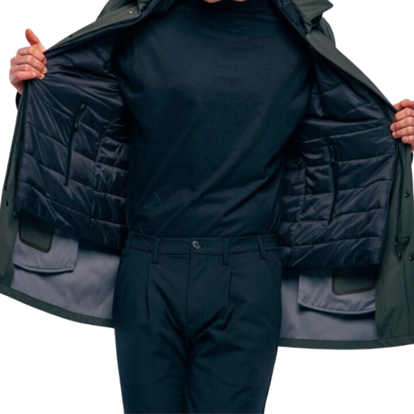 Men's jacket in technical fabric